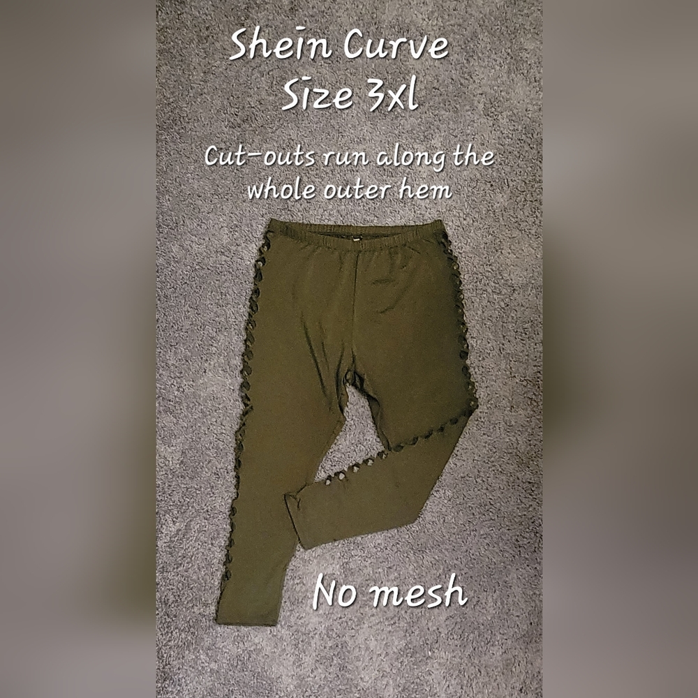Shein 3x Black cutout leggings